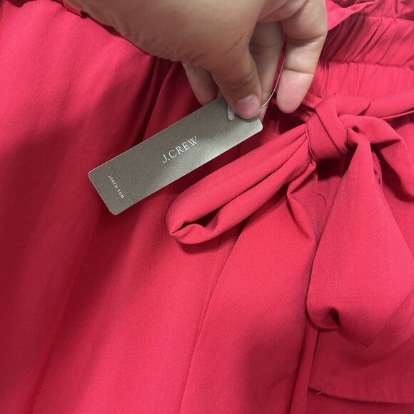 J Crew Womens Pull On Red Shorts Size S NWT - Picture 6 of 9